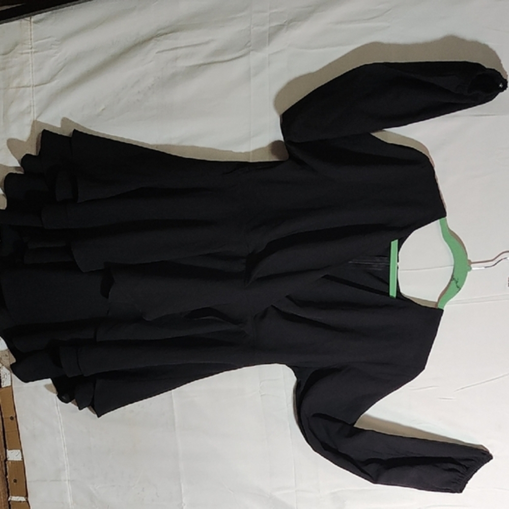 Elegant‎ Black Long Sleeve Dress (28H)